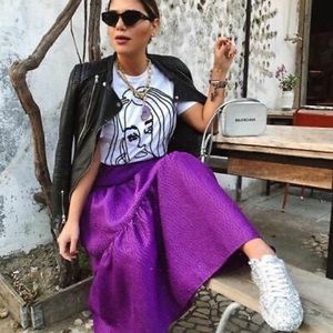 Zara Voluminous midi skirt